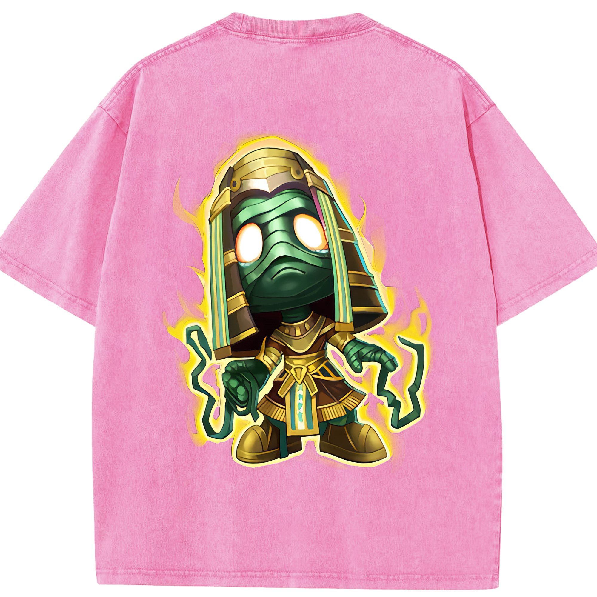 （画像用） リーグ・オブ・レジェンド League of Legends LOL 綿100% ヴィンテージ風 半袖Tシャツ（背面プリント）